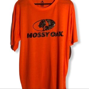 Men's Mossy Oak Bright Orange Spell Out T-Shirt XL